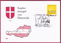 Österreich MNr. 2402 Sonderstempel 9. 5. 2003, Plakate Aus Wien - Cartas & Documentos