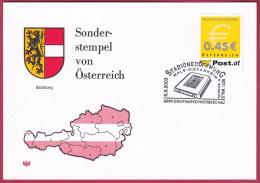 Österreich MNr. 2402 Sonderstempel 8. 3. 2003, Stadioneröffnung Wals-Siezenheim - Cartas & Documentos