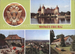 72263035 Moritzburg Sachsen Barockmuseum Schloss Wappen Adams Gutshof Blick Vom  - Moritzburg