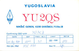 QSL Card Yugoslavia Amateur Radio Station YU2QS Y03CD Ogi - Radio Amatoriale