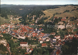 72262168 Pottenstein Oberfranken Luftkurort Fraenkische Schweiz Fliegeraufnahme  - Pottenstein