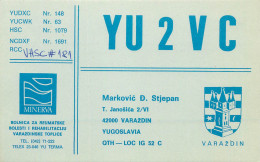 QSL Card Yugoslavia Amateur Radio Station YU2VC Y03CD - Radio Amatoriale