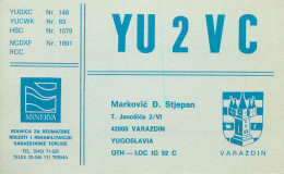 QSL Card Yugoslavia Amateur Radio Station YU2VC Y03CD - Radio Amateur