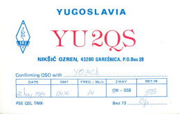 QSL Card Yugoslavia Amateur Radio Station YU2QS Y03CD Ogi - Radio Amateur