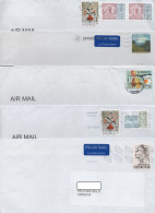 Sweden, 5 Air Mailed Letters - Lettres & Documents