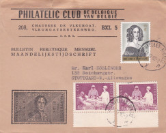 From Belgium To Germany - 1952 - Cartas & Documentos