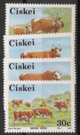 CISKEI - 1987 - N°YT. 115 à 118 - Vaches - Neuf Luxe ** / MNH / Postfrisch - Ciskei