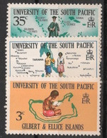 GILBERT & ELLICE - 1969 - N°YT. 149 à 151 - University Du Pacifique Sud - Neuf Luxe ** / MNH / Postfrisch - Îles Gilbert Et Ellice (...-1979)