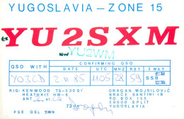 QSL Card Yugoslavia Amateur Radio Station YU2SXM Y03CD Dragan - Radio Amatoriale