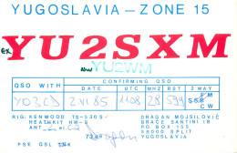 QSL Card Yugoslavia Amateur Radio Station YU2SXM Y03CD Dragan - Radio Amateur