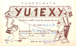 QSL Card Yugoslavia Amateur Radio Station YU1EXY Y03CD 1988 - Radio Amateur