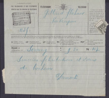 Télégramme Déposé à SERAING Pour KINKEMPOIS - Càd [KINKEMPOIS /31 AOUT 1926/ VOYAGEURS] - Telegrams