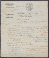 Sambre Et Meuse - L. Signée Pérès Datée 22 Ventôse An 10 De NAMUR - 1794-1814 (Periodo Francese)