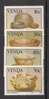 VENDA - 1989 - N°YT. 183 à 186 - Traditional Kitchenware - Neuf Luxe ** / MNH / Postfrisch - Venda