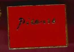 40396-Pin's.Picasso.peint Re.peinture.art.signé Spadem 92 - Beroemde Personen