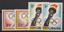GHANA - 1960 - N°YT. 75 à 78 - Rome 60 / Olympics - Neuf Luxe ** / MNH / Postfrisch - Ghana (1957-...)