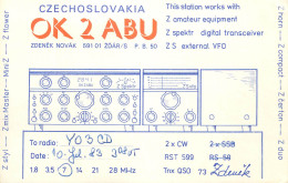 QSL Card Czechoslovakia Radio Amateur Station OK2ABU Y03CD 1983 Zdenek - Radio Amateur