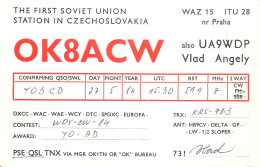 QSL Card Czechoslovakia Radio Amateur Station OK8ACW Y03CD 1984 Vlad Angely - Radio Amateur