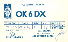 QSL Card Czechoslovakia Radio Amateur Station OK6DX Y03CD 1984 Jan Slama - Radio Amateur