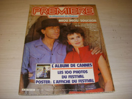 CINEMA PREMIERE 087 06.1984 ALBUM CANNES MIOU MIOU Alain SOUCHON Gérard JUGNOT   - Cinema