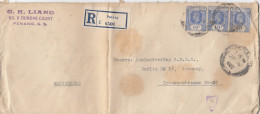 Malaysia: 1922: Registered Penang To Berlin - Malaysia (1964-...)