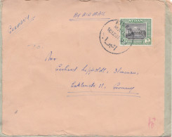 Sudan 1956: Air Mail Atbara To Ilmenau, Beschädigt Eingegangen Berlin NW I - Sudan (1954-...)