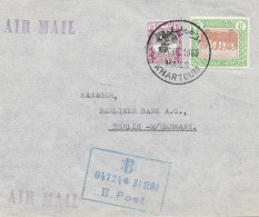 Sudan: 1960: Air Mail Khartoum To Berlin - Sudan (1954-...)
