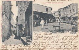 Zanzibar 1901: Post Card Native-street To Hamburg - Tanzania (1964-...)