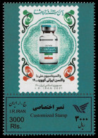 COVID-19 VACCINES 2021 CUSTOMIZED TYPE 3 MINT STAMP ** - Malattie