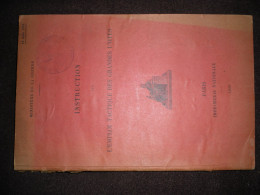 INSTRUCTION DE 1938 SUR L'EMPLOI TACTIQUE DES GRANCES UNITES - Equipaggiamento