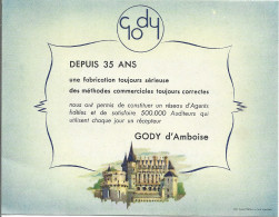 5M1 --- 36 AMBOISE Ets Gody-Radio Illustration Château - Pubblicitari
