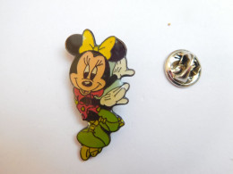 Beau Pin's , Disney , Minnie , Verso Quadrillé , Signé Disney - Disney