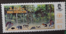 Brunei 1984 Wildlifes Mi 303/06** Nur 1v Animals Im Angebot - Brunei (1984-...)