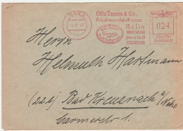 Deutschland 1947 Brief Mit Freistempel Naila Otto Tamm & Co Schuhwarenfabrik LK Hof Alter Stempelkopf - Nooduitgaven Amerikaanse Zone