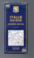 Grande Carte MICHELIN N°988    Italie / Suisse Grandes Routes 1965  (M6429 ) - Mapas Topográficas