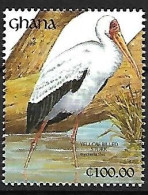 Ghana - MNH ** 1991 :   Yellow-billed Stork -   Mycteria Ibis - Picotenazas & Aves Zancudas