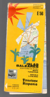Grande Carte FIRESTONE  ISLAS NBALEARES   (M6431 ) - Topographical Maps