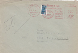 Deutschland 1948 Brief Mit Freistempel Naika Mit Berlin Notopfer Otto Tann & Co Schuhwarenfabrik LK Hof - Frankeermachines (EMA)