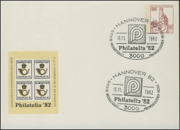 PP 99/03 Messe Philatelia'82, SSt Hannover Philatelia-Emblem 13.11.1982 - Enveloppes Privées - Neuves