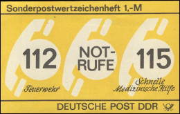 SMHD 26 Notrufe 1987 Mit DDF Auf 1.DS Spitzer Fuß Des R Von RUFE ** - Carnets