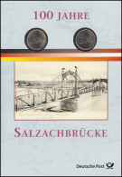 Numis-Faltblatt 100 Jahre Salzachbrücke - Coin Envelopes