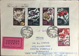 Russia 1965 Flowers On Cover To UK - Altri & Non Classificati