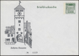 PU 31/4 Bauwerke: Briefdrucksache Kelheim - Donautor 1969, Ungebraucht - Enveloppes Privées - Neuves