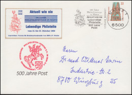 PU 282 SWK 33 Pf. 100 Jahre Philatelistentage In Mainz, Werbe-O MAINZ 15.10.1989 - Privatumschläge - Ungebraucht