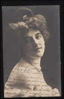 Mode-AK Frau Mit Dunklem Haar Und Haarknoten, WIEN 9.7.1905 Nach CERNOVICE 10.7. - Mode