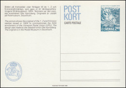 Schweden Postkarte P 106 UIT Internationale Fernmeldeunion, ** Postfrisch - Postal Stationery