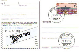 PSo 21 LEER 1990, VS-O Berlin 03.05.1990 - Cartes Postales - Neuves