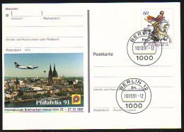 PSo 25 Briefmarken-Messe PHILATELIA Köln 1991, VS-O Berlin 10.10.91 - Postcards - Mint