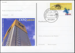 PSo 69 Weltausstellung EXPO Hannover 2000, VS-O Frankfurt 01.06.2000 - Postcards - Mint