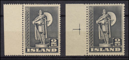 Island 214 A Und E Thornfinn Karlsefni, Zähnungsvarianten Postfrisch ** - Sonstige & Ohne Zuordnung